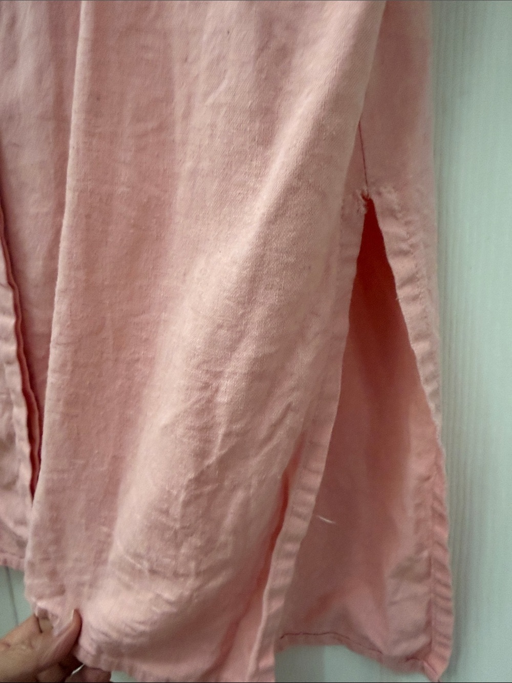 Light Pink Button-Front Tunic - Picture 9 of 9